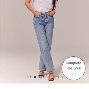 Abercrombie High Rise Dad Jean.